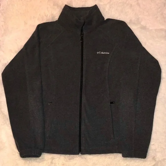 COLUMBIA—WOMENS’S DARK GRAY BENTON SPRING’S ZIP FLEECE JACKET!! EUC/NICE… - Picture 2 of 7